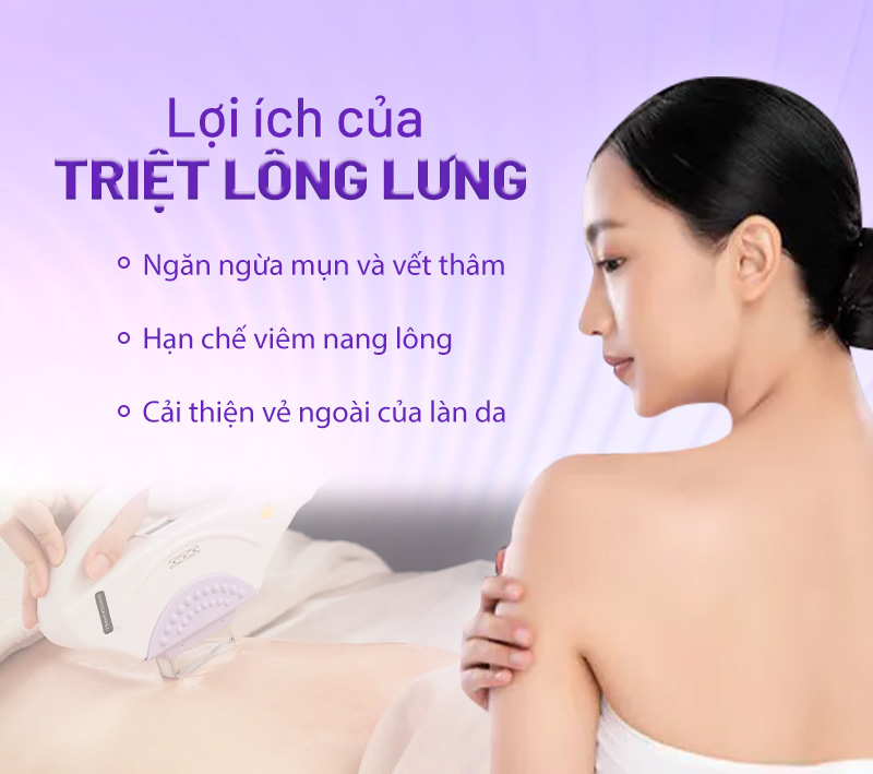 triệt lông lưng vai